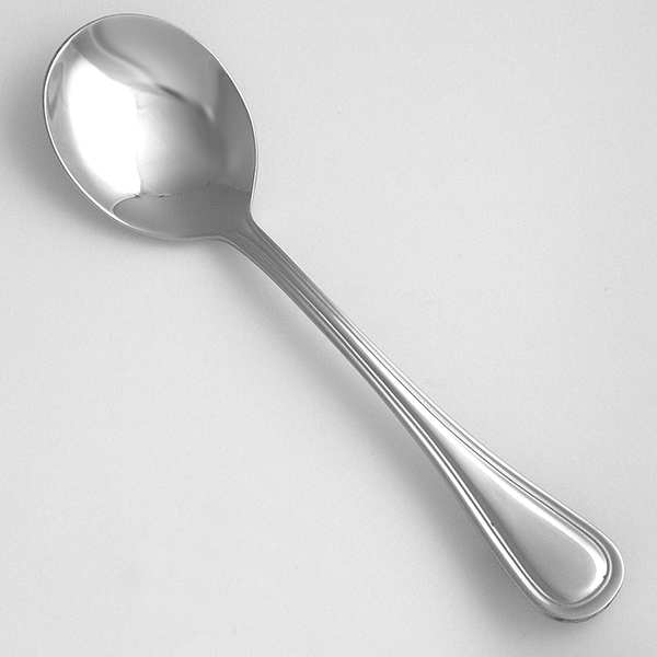 Bouillon Spoon, Length 6 3/4 In, PK36
