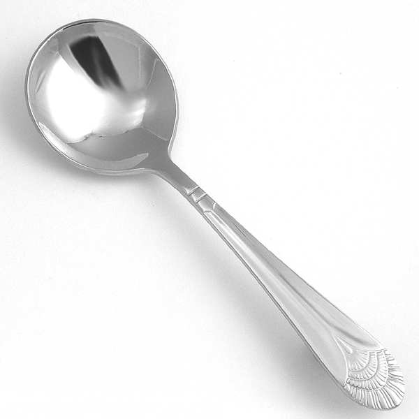 Bouillon Spoon, Length 5 3/4 In, PK24