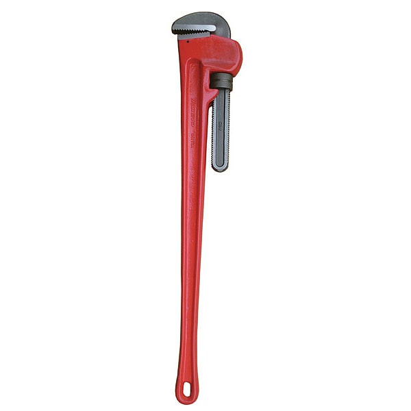 48 in L 6 in Cap. Cast Iron Straight Pipe Wrench
