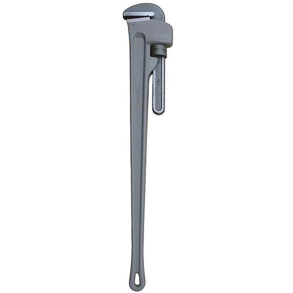 48 in L 6 in Cap. Aluminum Straight Pipe Wrench