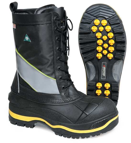 Winter Boots, Mens, 9, Lace, Steel, PR