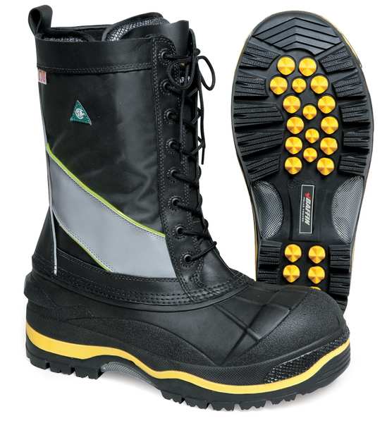 Size 15 Men's Miner Boot Steel Work Boot, Black