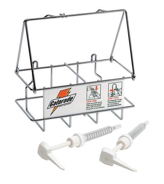 Wire Rack Dispenser, Two Pumps