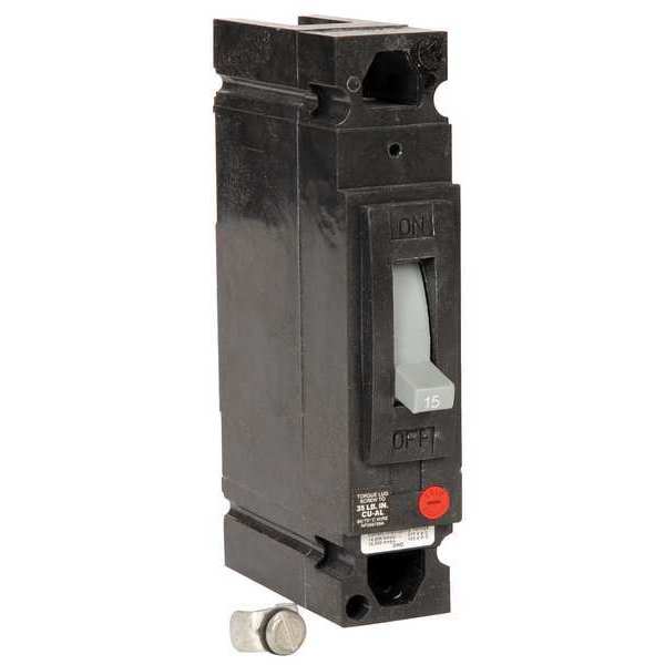 Molded Case Circuit Breaker, 15 A, 277V AC, 1 Pole, Plug In Panelboard Mounting Style, THED Series