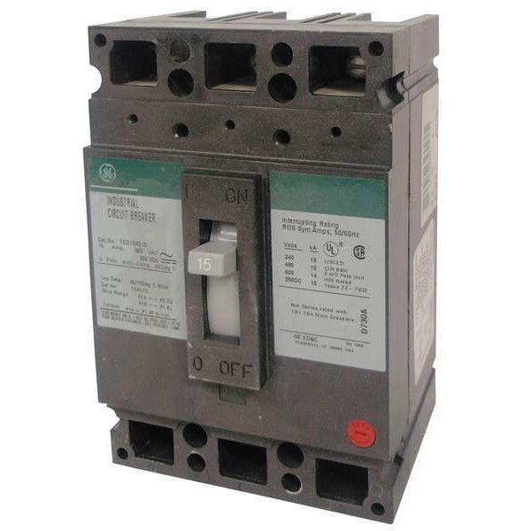 Molded Case Circuit Breaker, 30 A, 600V AC, 3 Pole, Plug In Panelboard Mounting Style, THED Series
