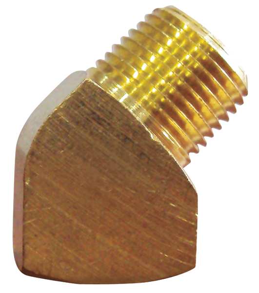 Brass 45 Degrees Street Elbow, MNPT x FNPT, 3/8