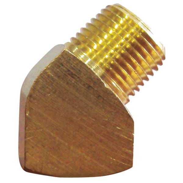 Brass 45 Degrees Street Elbow, MNPT x FNPT, 1/2