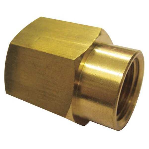 Brass Reducing Coupling, FNPT, 1/2