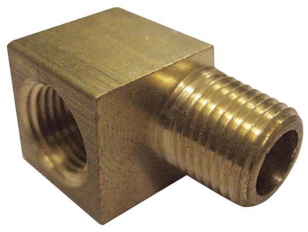 Brass 90 Degrees Street Elbow, MNPT x FNPT, 1/4