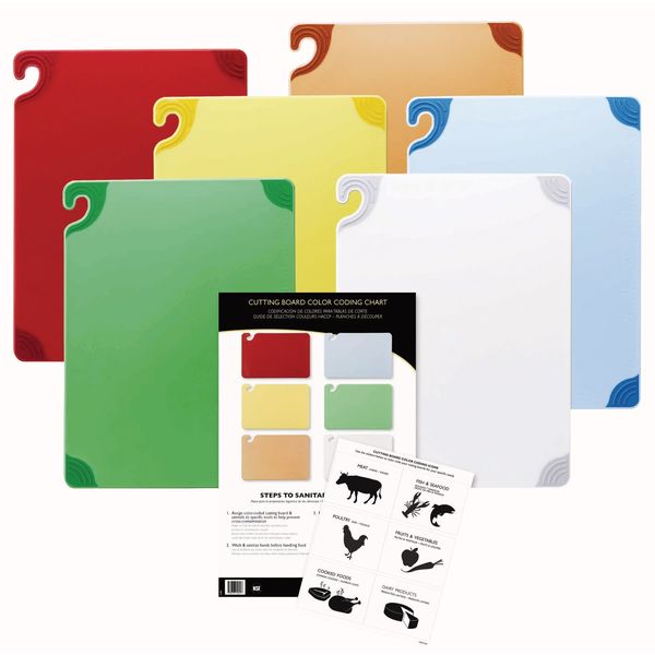 Cutting Board Set, 12x18, 6 Boards