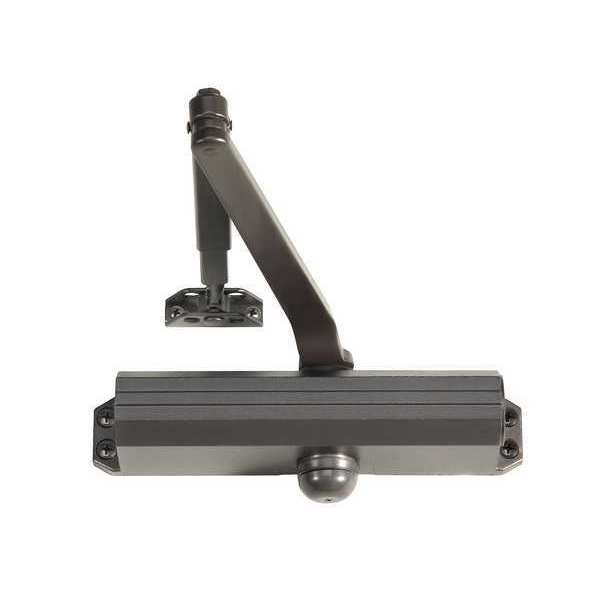 Manual Hydraulic Norton 1600 Door Closer Heavy Duty Interior and Exterior, Dark Bronze
