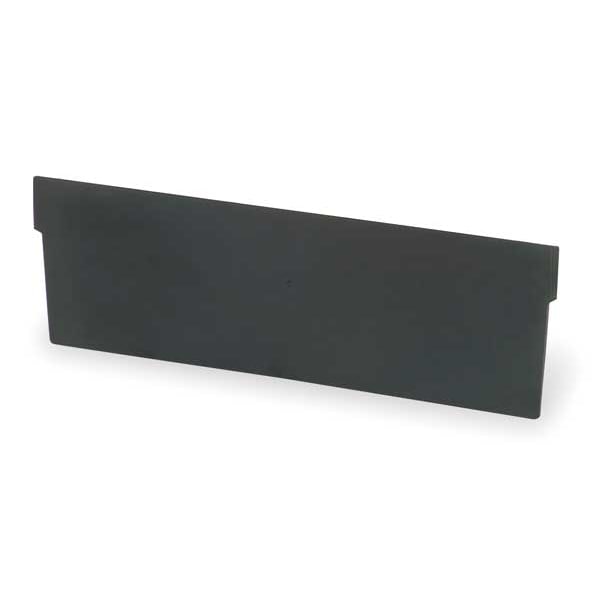 Plastic Divider, Black, 10 17/32 in L, Not Applicable W, 2 7/8 in H