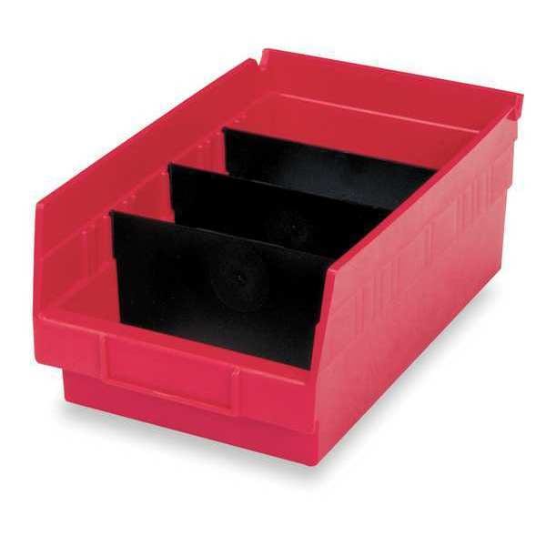 Plastic Divider, Black, 10 17/32 in L, Not Applicable W, 2 7/8 in H