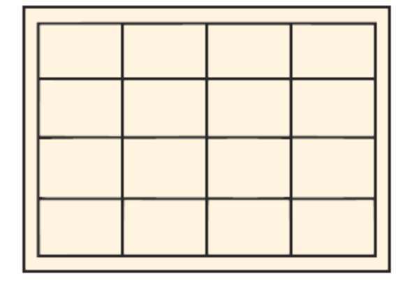 Compartment Drawer with 16 compartments, Steel