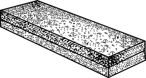 Combination Grit Stone, Silicone, 8x2x1