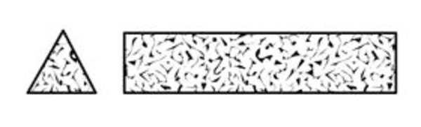 Sharpening File, Tri, A/O, Orange/Brn, Fine