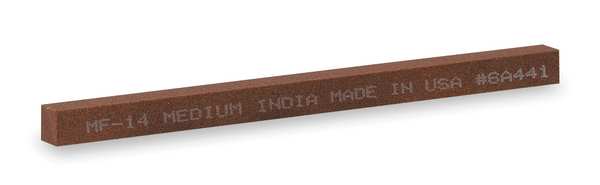 Sharpening File, Sq, A/O, Orange/Brown, Med