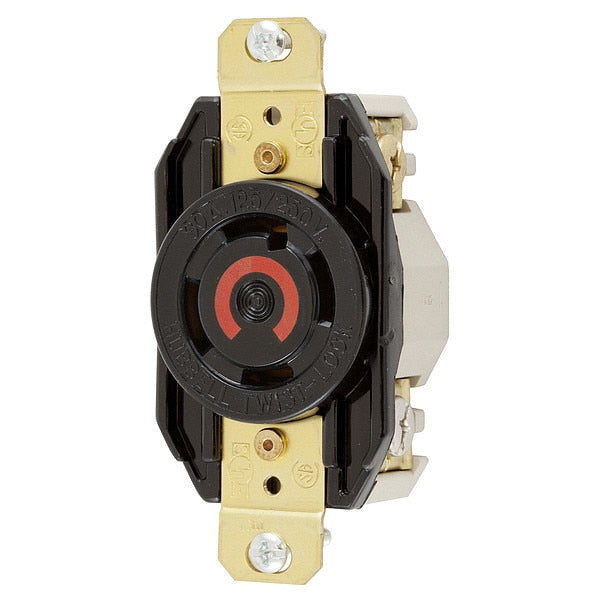 30A Twist-Lock Receptacle 3P 4W 125/250VAC L14-30R BK