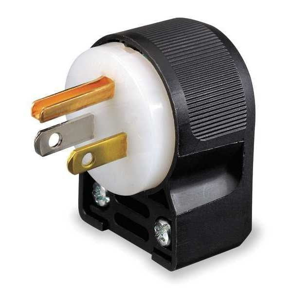 3 Wire Industrial Angle Straight Blade Plug 125VAC 15A