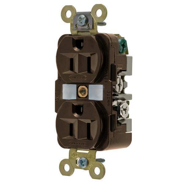 15A Duplex Receptacle 125VAC 5-15R BN