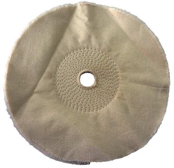 Buffing Wheel, Spiral Sewn, 10 In Dia.