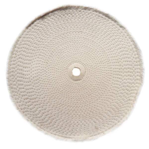 Buffing Wheel, Center Sewn, 8 In Dia.