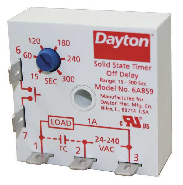 Encapsulated Timer Relay, 1A, Solid State