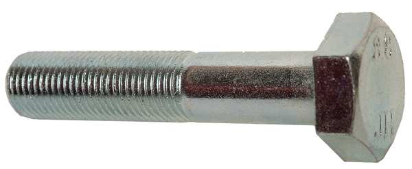 Class 8.8, M10-1.00 Hex Head Cap Screw, Zinc Plated Steel, 50 mm L, 25 PK