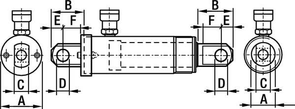 REP5, Plunger Clevis Eye for 5 ton Cylinders
