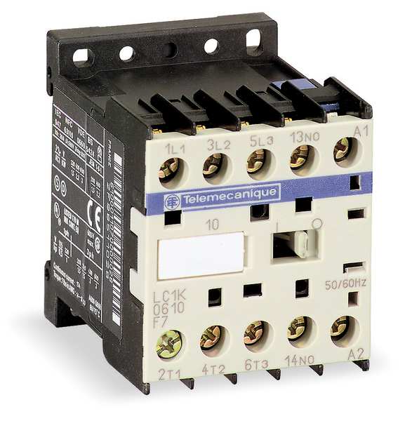 IEC Mini Magnetic Contactor, 3 Poles, 240 V AC, 6 A, Reversing: No