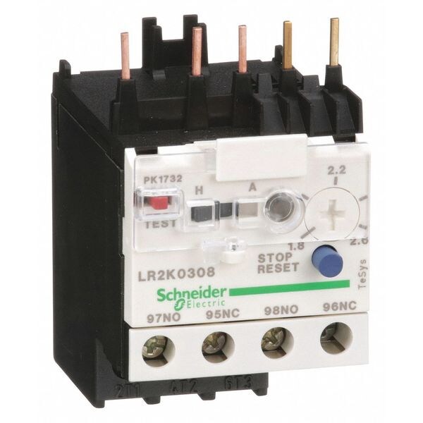 Overload Relay, 1.80 to 2.60A, Class 10, 3P