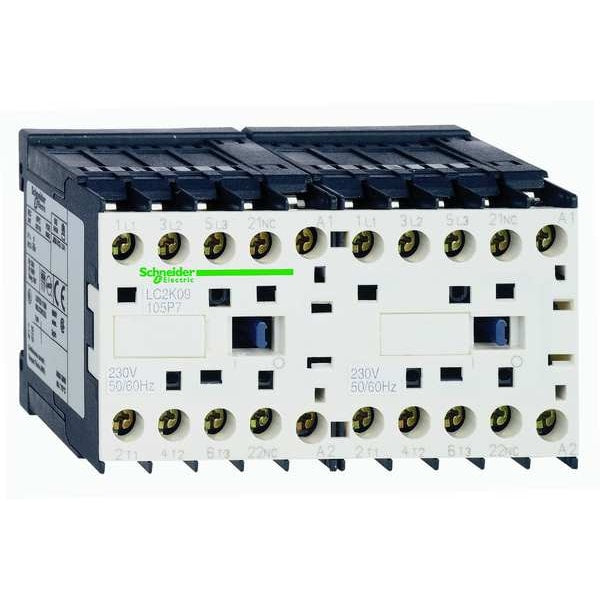 IEC Mini Magnetic Contactor, 3 Poles, 120 V AC, 9 A, Reversing: Yes