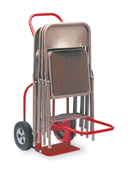 Folding Chair Kit, Steel, Red, 13-1/2 in W