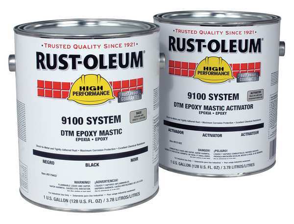 Epoxy Activator and Finish Kit, Safety Green, Semi-gloss, (2) 1 gal, 9100 Series