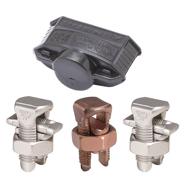 Split-Bolt Connector Kit, 10 sol to 4 sol