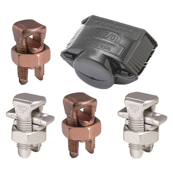 Split-Bolt Connector Kit, 2 str to 2/0str