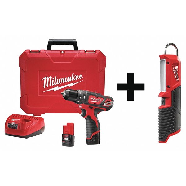 12.0 V Hammer Drill, Battery Included, 3/8 in Chuck