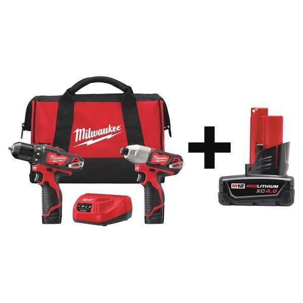 Cordless Combo Kit, 12.0 V, 2 Tools, 2 Batt