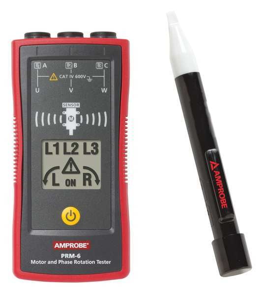 Voltage Detector, 50 to 1000V AC, 6 in Length, Visual Indication