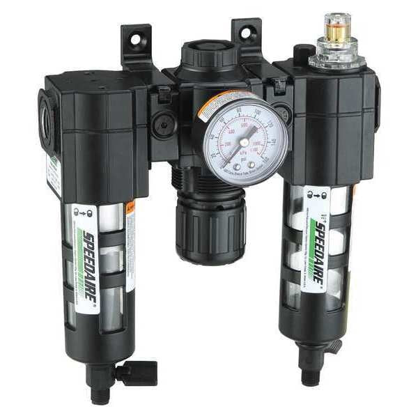 FRL, 3/8 In. NPT, 51 cfm, 150 psi