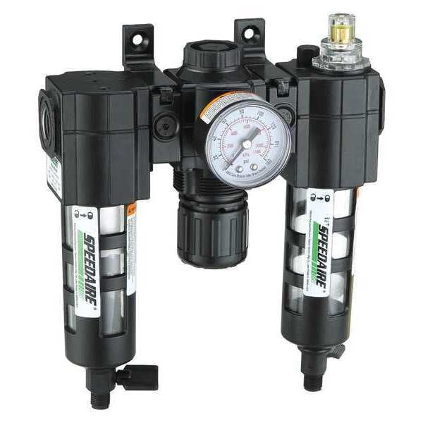 FRL, 1/4 In. NPT, 51 cfm, 150 psi