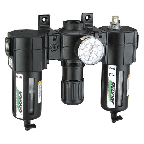 FRL, 1/2 In. NPT, 192 cfm, 150 psi