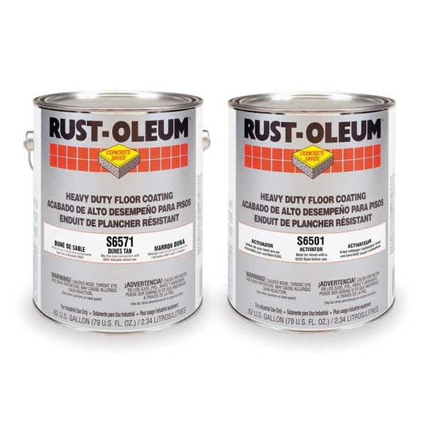 Epoxy Activator and Finish Kit, Dunes Tan, High Gloss, 1 gal, 100 sq. ft./gal.