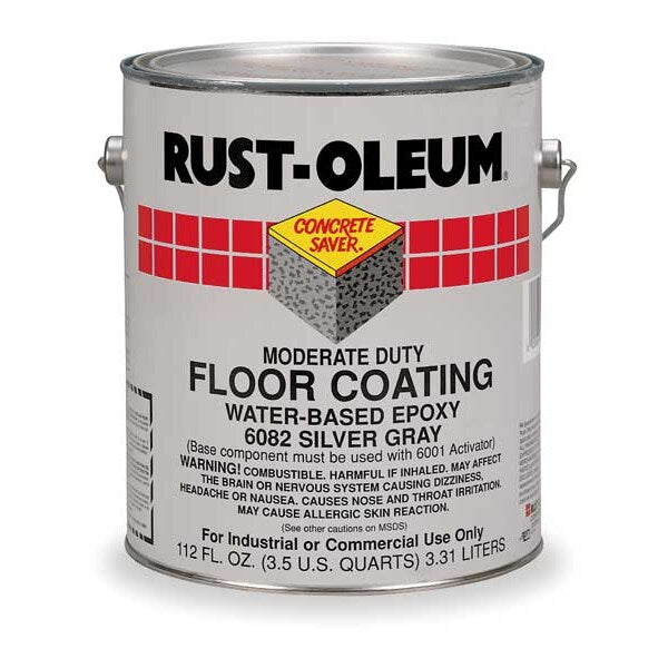Epoxy Activator and Finish Kit, Silver Gray, High Gloss, 1 gal