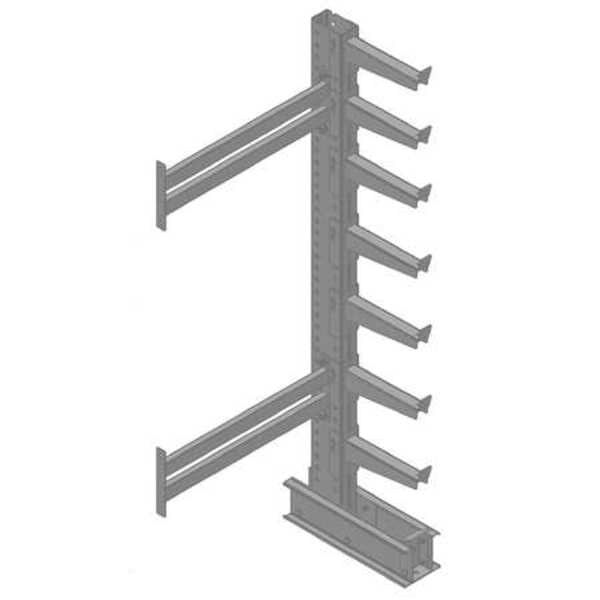 Add-On Cantilever Rack, 1 Side, 10 ft. H