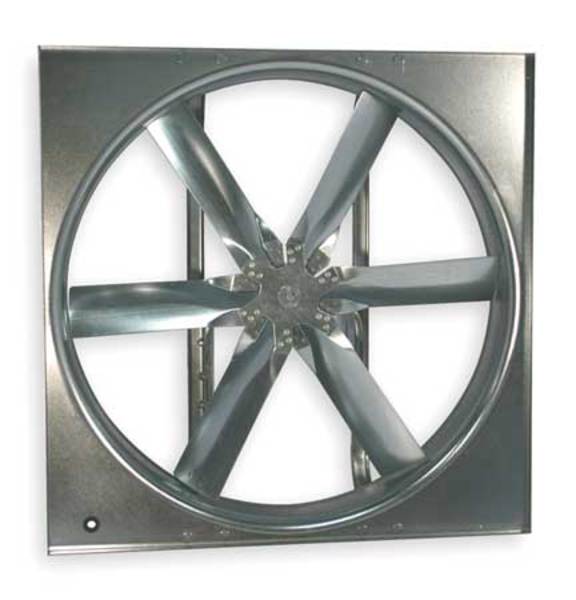 Supply Fan w/Drive Package, Standard Duty, 115V AC, 30 in Blade Dia, 1/4 HP