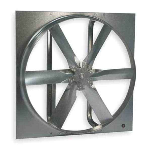 Standard Duty Exhaust Fan with Motor and Drive Package, 30 in Blade Dia, 115/208-230V AC, 1/4 hp