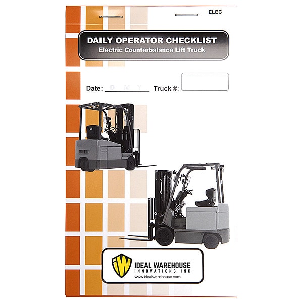 Replacement Checklist Book, 7 1/4