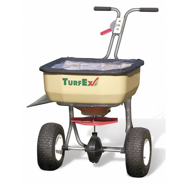 120 lb. capacity Broadcast Walk Behind Spreader, Capacity Range (Lb.): Large