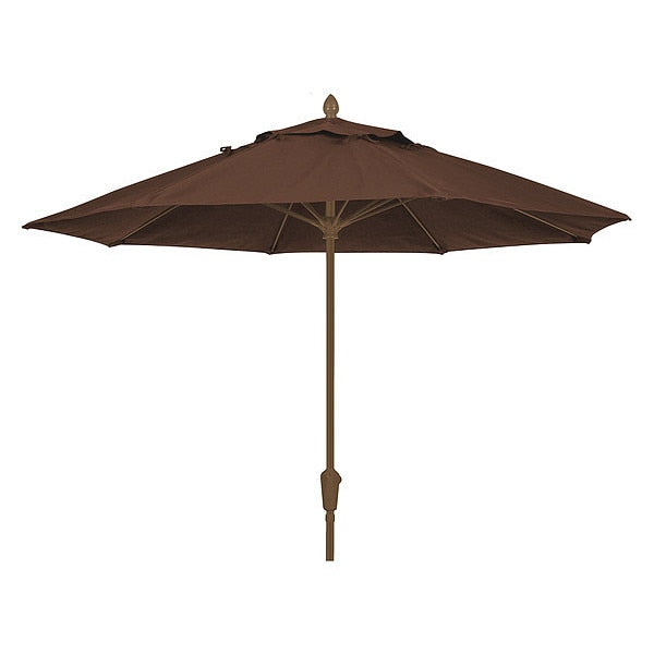 Market Umbrella 8Rib Cb Crank, Brown, 7.5 ft.